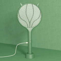 3 in 1 Electric Mosquito Swatter USB Rechargeable Household High-Power Mosquito Killer Handheld Bug Zapper with LED Attracting Lamp MRSLM