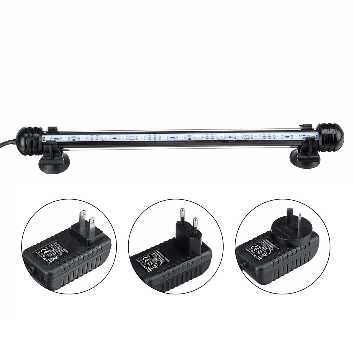 28Cm RGB APP LED Aquarium Fish Tank Light Submersible Waterproof Bar Strip Lamp MRSLM