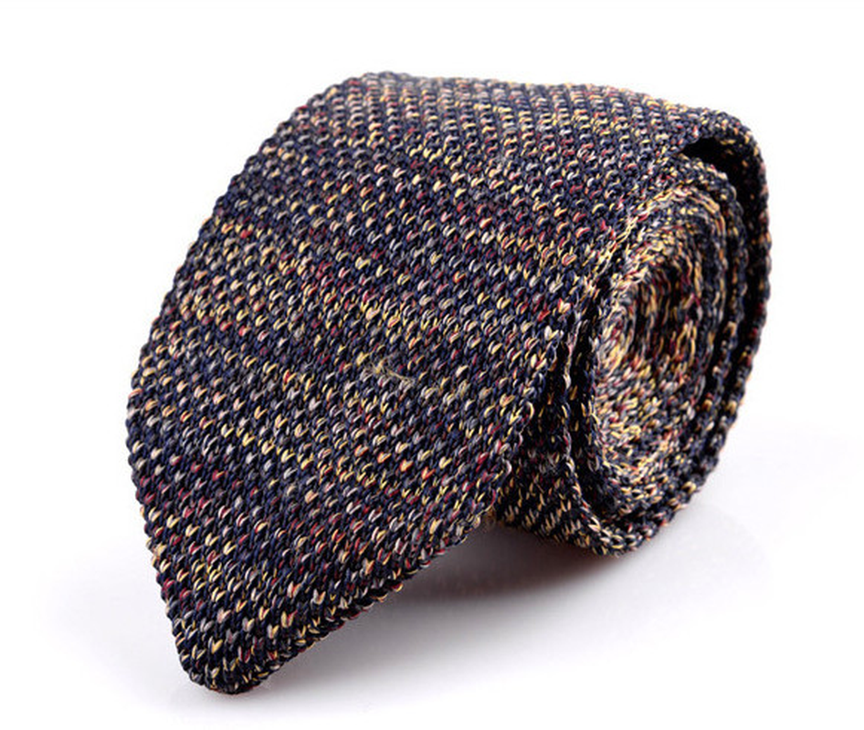 Korean Version of British Retro Fashion Wool Hand-Made Tide Sharp-Pointed Necktie dylinoshop