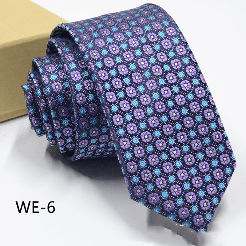 6CM Trendy Men'S 1960 Needle Fine Made Nano Waterproof Tie dylinoshop