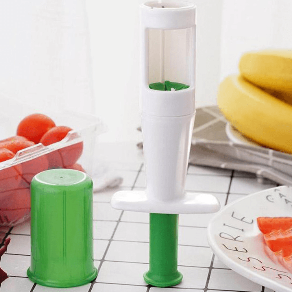 1PC Slicer Grape Small Tomato Slicer for Salad Kitchen Infant Food Supplement Tool ABS Stainless Steel Fruit Slicing Tool dylinoshop