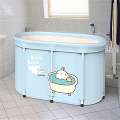 Bath Sauna Adult Folding Bathtub Bath Barrel Household Large Tub Thickened Adult Bath Tub Full Body Hot Tub with Lid Set MRSLM