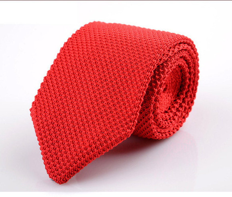 Korean Version of British Retro Fashion Wool Hand-Made Tide Sharp-Pointed Necktie dylinoshop