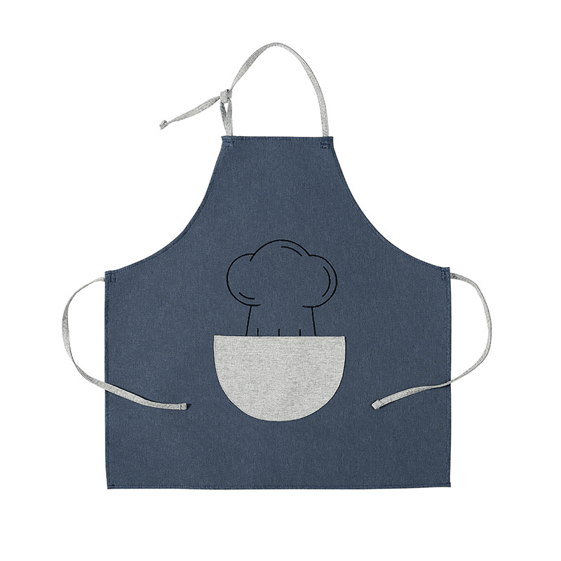 Multifunction Waterproof Kitchen Apron Sleeveless Cotton Linen Cooking Work Cloth for Home Kitchen Tool Working Tool MRSLM