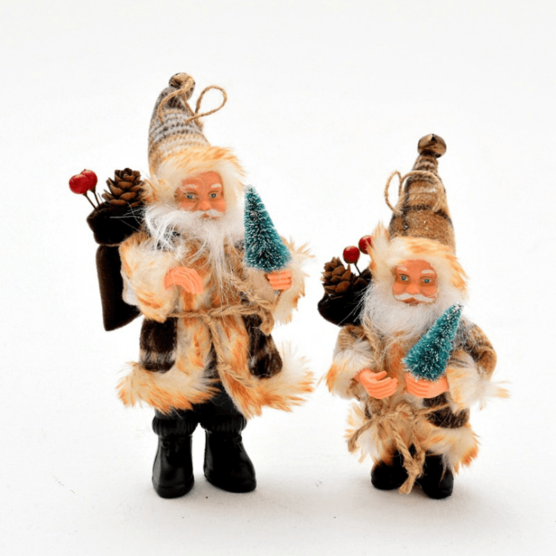 Xmas Stand Santa Claus Doll Toy Home Christmas Tree Hanging Decoration for Christmas Gift MRSLM