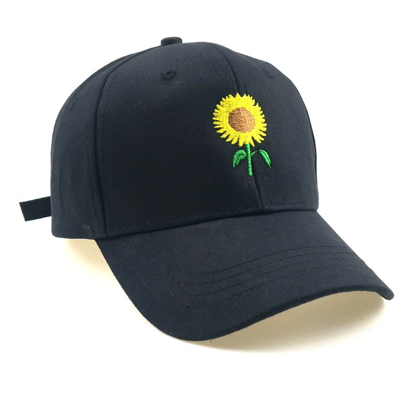 Hot Sunflower Embroidered Baseball Cap dylinoshop