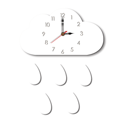 Cloud Wall Clock Home Cartoon Living Room Creative Wall Clock MRSLM