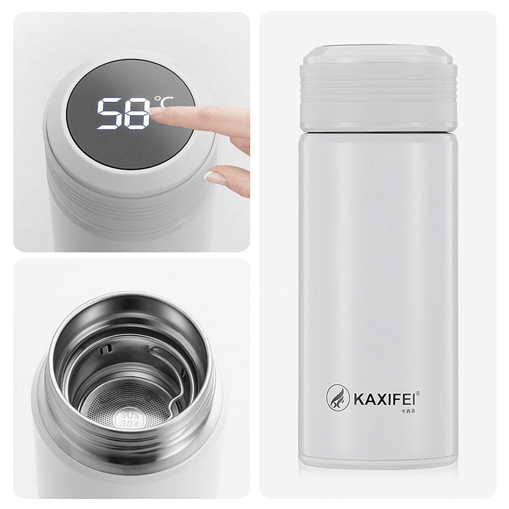 K916 300ML Smart Stainless Steel Insulation Vacuum Bottle LED Touch Screen Temperature Display Vacuum Cup IPX7 Waterproof Thermal Bottle MRSLM