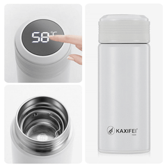 K916 300ML Smart Stainless Steel Insulation Vacuum Bottle LED Touch Screen Temperature Display Vacuum Cup IPX7 Waterproof Thermal Bottle MRSLM