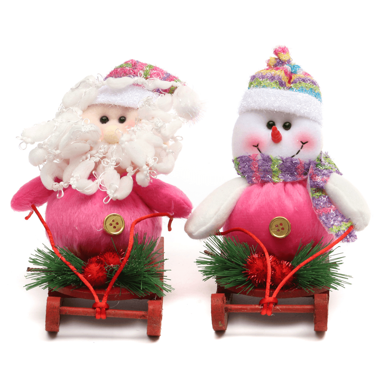 Christmas Santa Clau Snowman Sledding Christmas Party Decor MRSLM