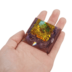 Himalayas Stone Decorations Orgone Pyramid Energy Generator Tower Home Reiki Healing Crystal MRSLM