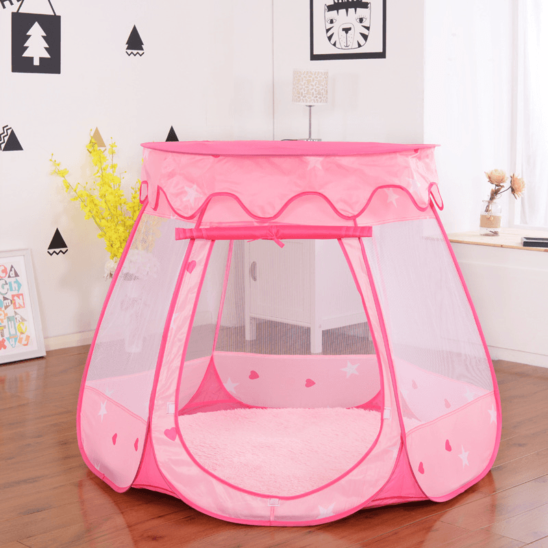 Large Princess Castle Girls Pink Indoor Play Tent Kids Pretend Garden Playhouse MRSLM