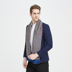 Double-Sided Scarf Silk Men'S Silk Scarf Long dylinoshop