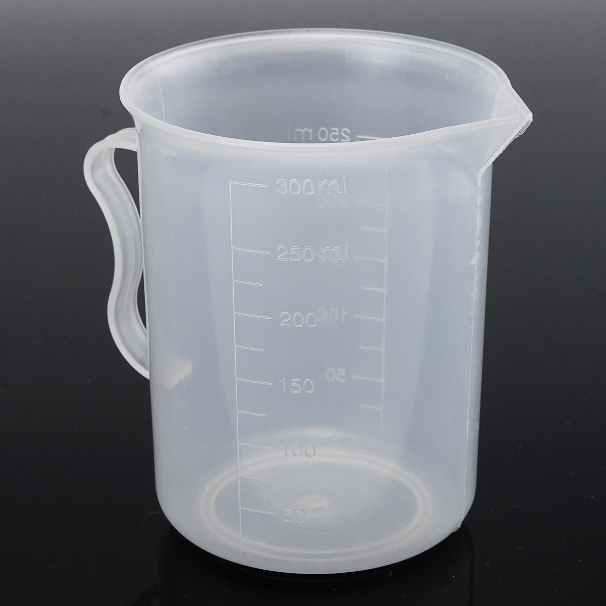 250Ml Plastic Measuring Cup Clear Double Graduated Cylindrical Measuring Jug MRSLM