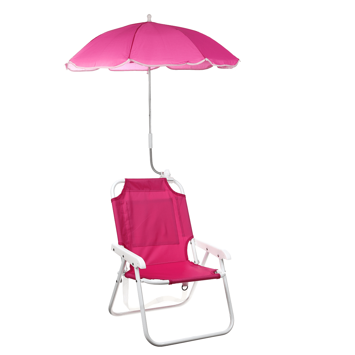 Outdoor Child Beach Chair Folding Chair with Umbrella and behind Pocket MRSLM