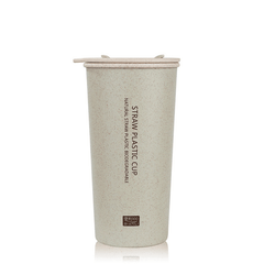 KC-WHE03 300Ml/400Ml Wheat Fiber Double Layer Insulation Mug Student Cup Creative Water Bottle MRSLM