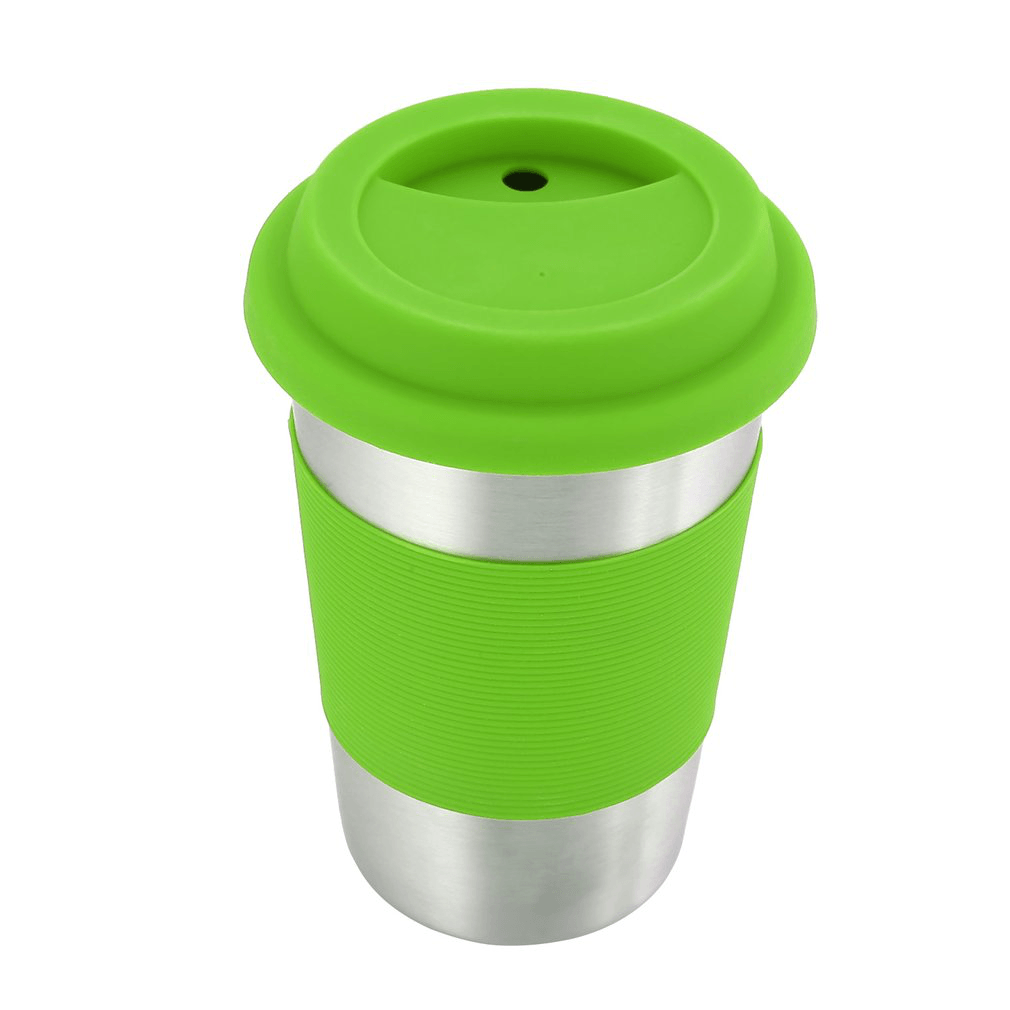 Honana Creative Coffee Mugs and Cup 304 Stainless Steel Mug with Silicone Case and Lid for Car Cups 500Ml Water Bottle MRSLM