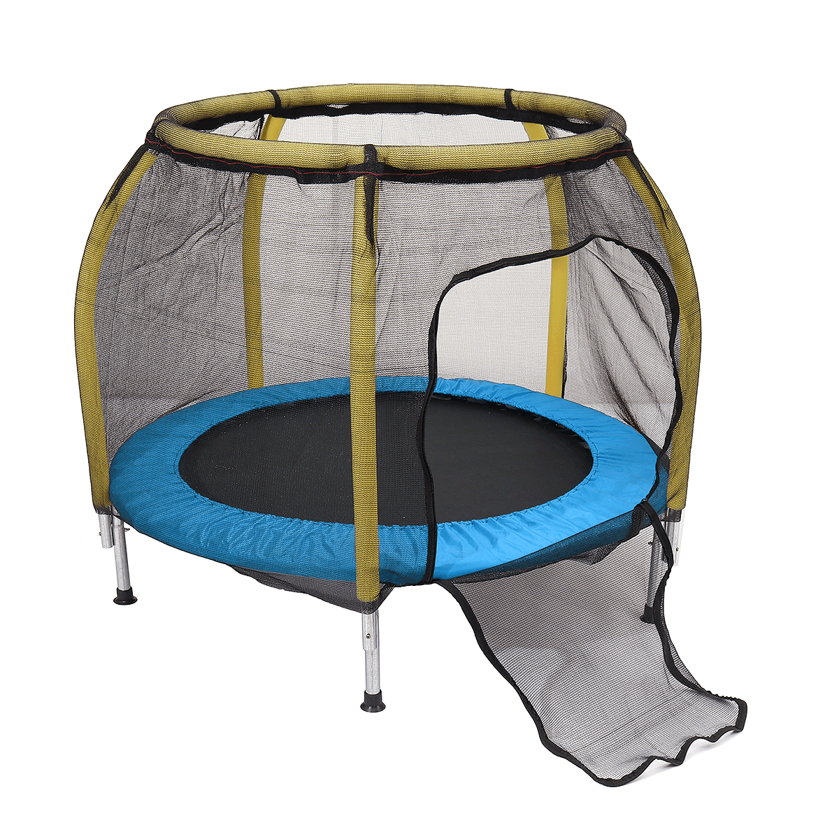 150KG Children Trampoline round Mute Fitness Safety Jumping Child Fitness Protection Bed Furniture Indoor Playground dylinoshop