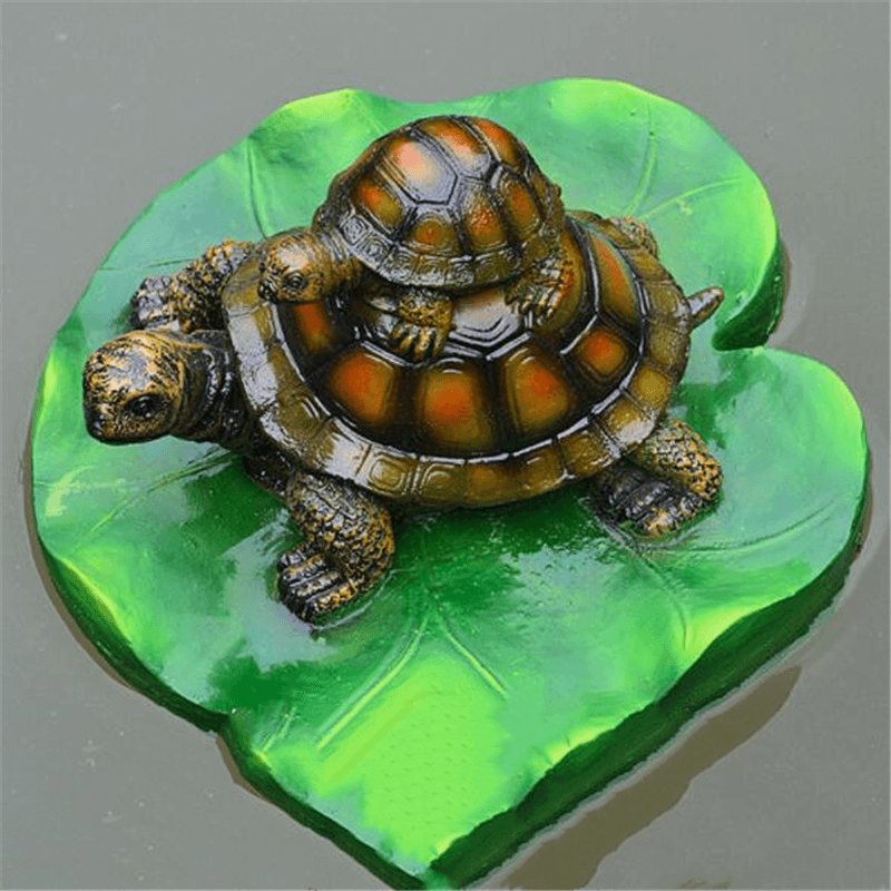 Floating Pond Decor Outdoor Simulation Resin Cute Swimming Pool Lawn Cute Turtle Decorations Ornament Garden Art in Water MRSLM