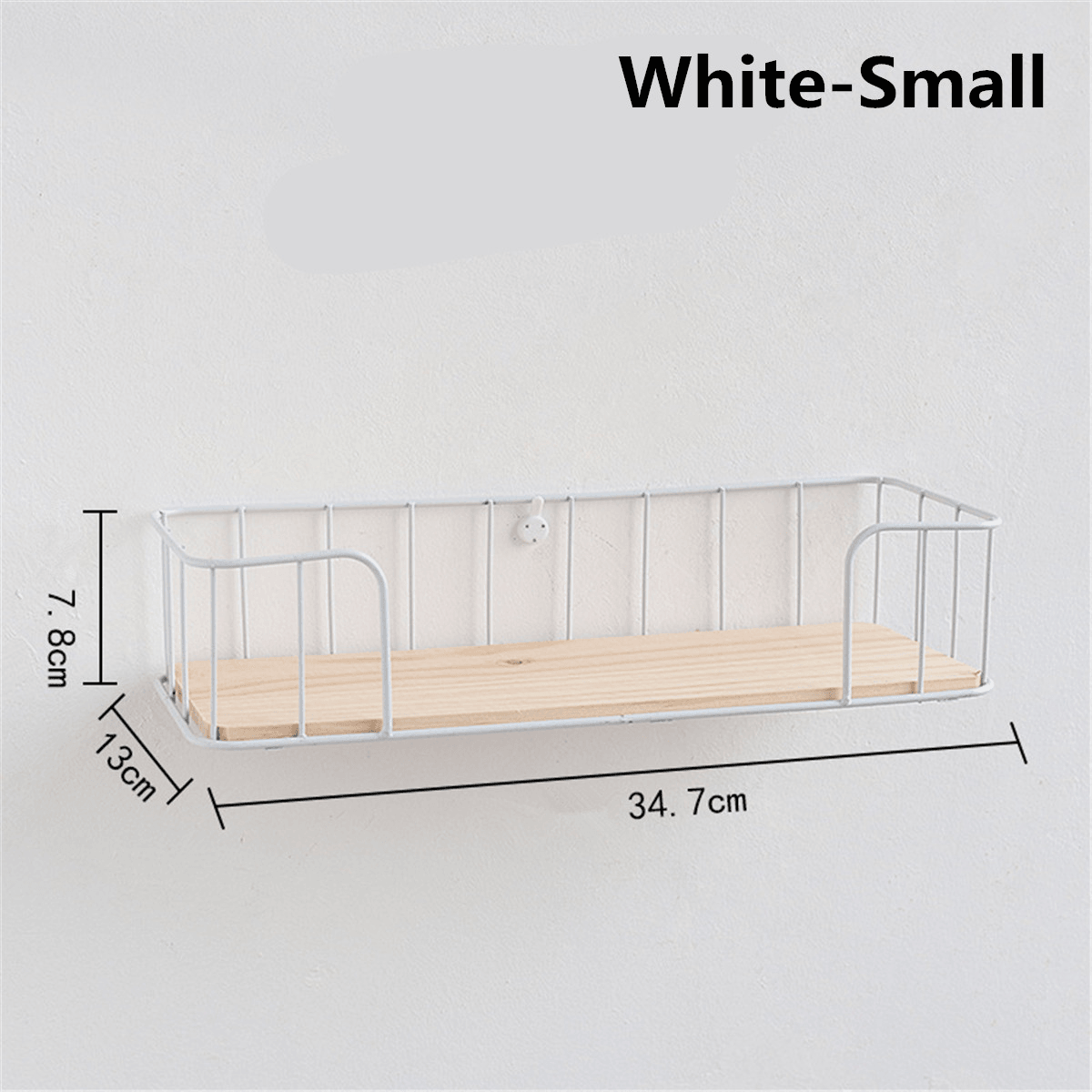 Industrial Metal Wire Wood Wall Kitchen Modern Loft Dorm Storage Rack Shelf Room Decor MRSLM