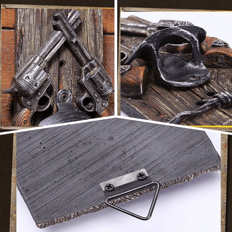 Western Cowboy Style Bottle Opener Creative Hand-Opening Can Opener Resin Crafts Open Bottleware MRSLM