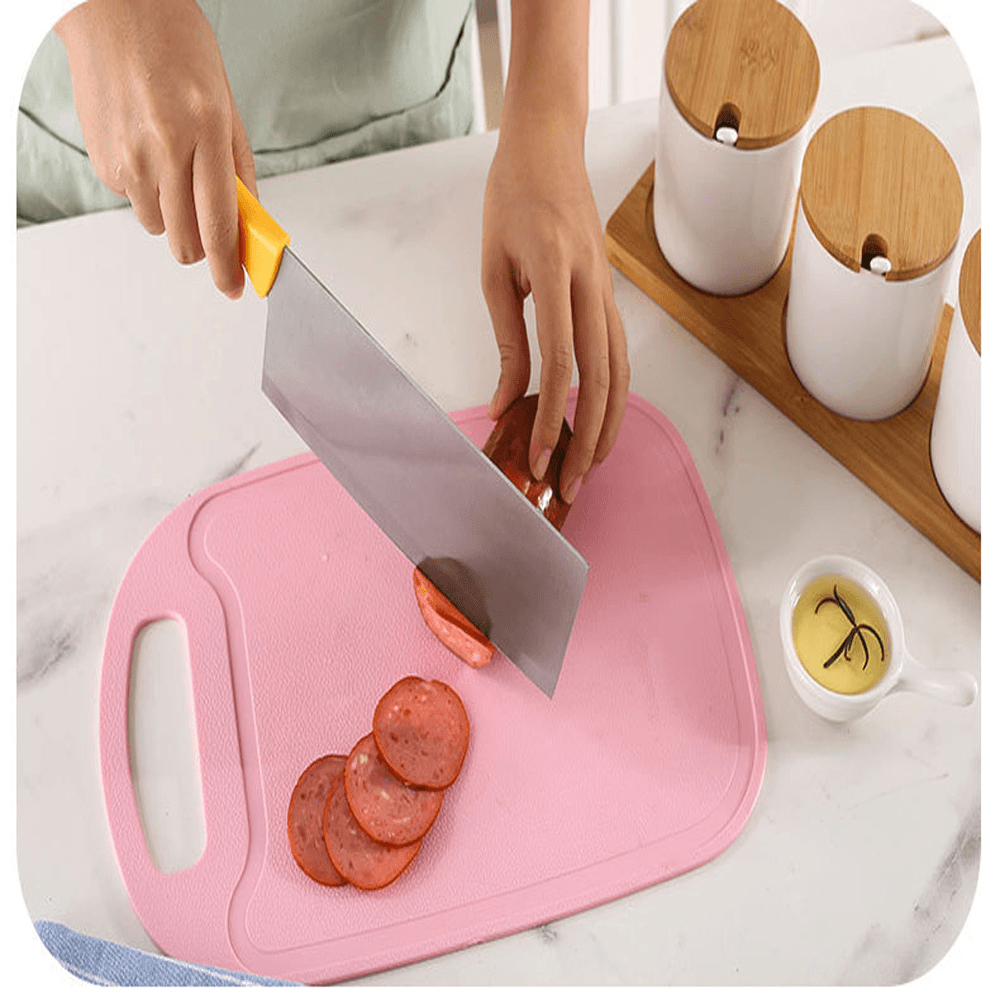 6PCS Wheat Straw Kitchen Knife Cutting Board Cutter Stainless Steel Chef Knife Peele Scissor Sets Fruit Knife Multi-Purpose Knife - Yellow MRSLM