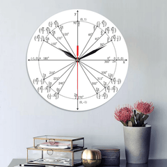 Emoyo ECY064 Creative Mathematics Wall Clock 3D Wall Clock for Home Office Decorations B MRSLM