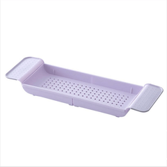 Home Bath Tub Tray Rack over Bath Kitchen Extendable Soap Shower Storage Shelf MRSLM