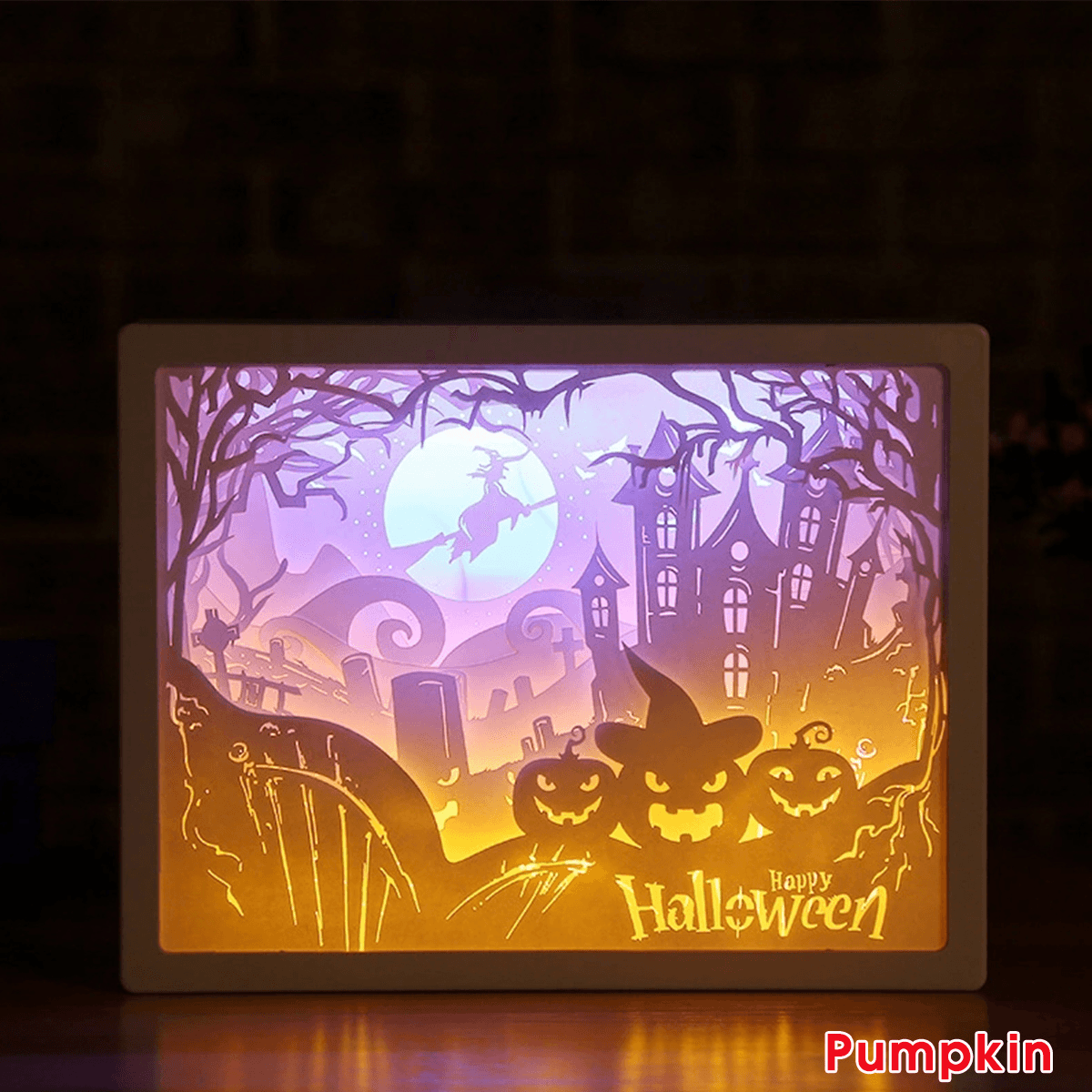 Christmas LED Carving Night Light 3D Shadow Paper Sculptures Lamp Lamp LED Gift Home Desk Decorations MRSLM