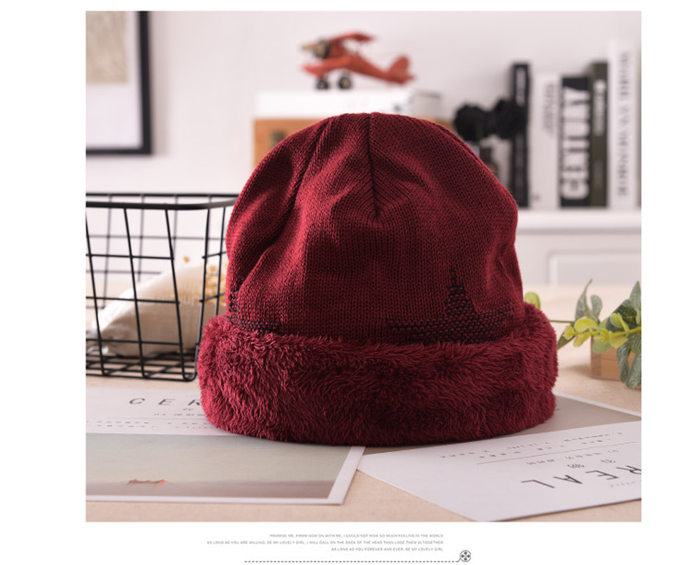 Men'S Fashion Knitted Outdoor Warm Woolen Cap dylinoshop