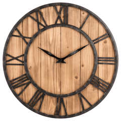 Creative round Silent Wooden Wall Clock Decorative Clock for Living Room Home Decorations MRSLM