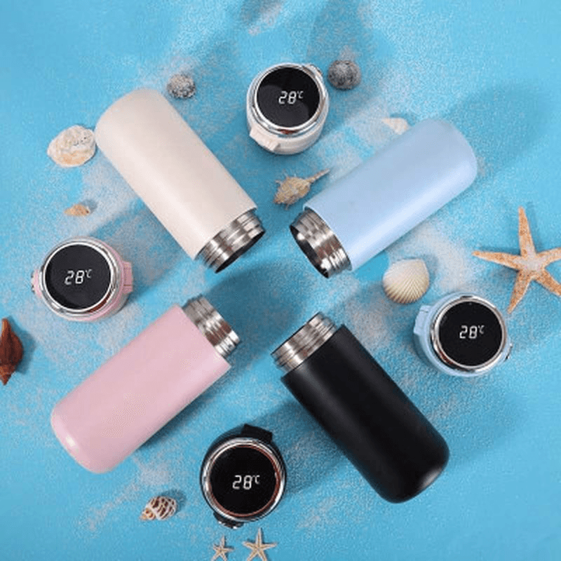 420Ml Smart Thermos Bottle for Water Touch Temperature Display Vacuum Flask Coffee Mug Water Bottle for Woman Student MRSLM