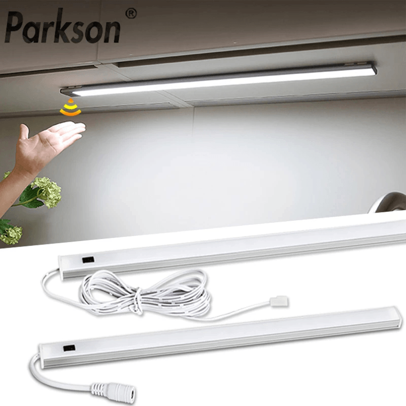 LED Cabinet Light Wireless Hand Sweep Closet Lamp Infrared Sensing Night Light Intellgent Induction Strip for Cabinet Wardorbe Kitchen Lighting MRSLM