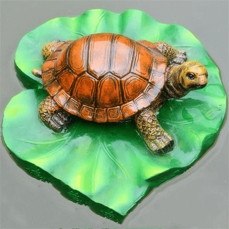 Floating Pond Decor Outdoor Simulation Resin Cute Swimming Pool Lawn Cute Turtle Decorations Ornament Garden Art in Water MRSLM