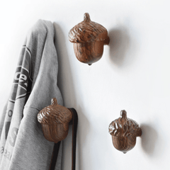 Vintage Resin Pincone Hanger Wall Mount Home Bathroom Cloth Towel Hanging Storage Holder MRSLM