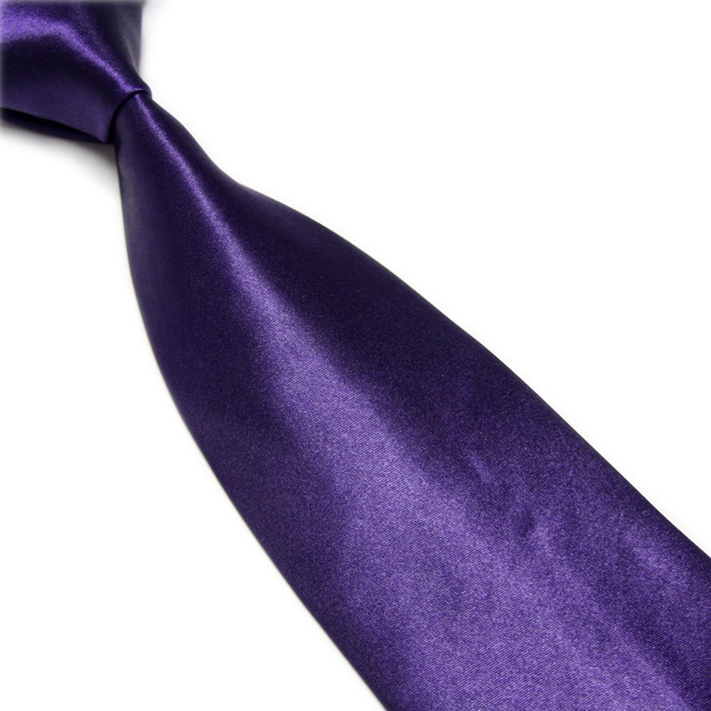 Men'S Imitation Silk Solid Color Wide Tie Knot Wedding Banquet Bright dylinoshop