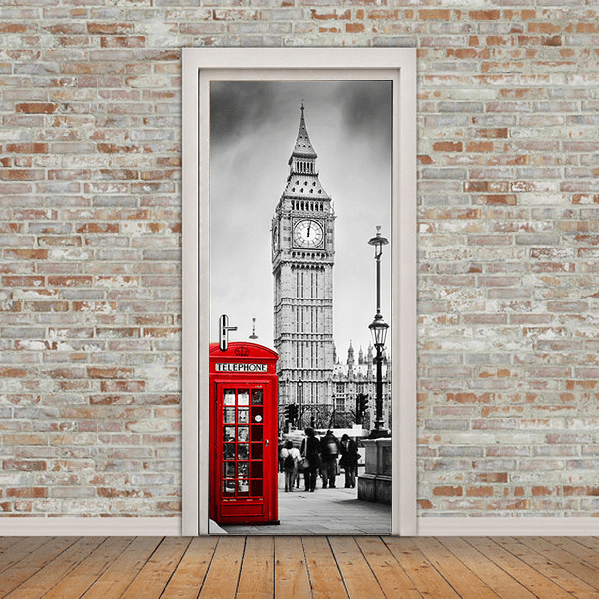 3D Art Door Wall Fridge Sticker Big Ben Decal Self Adhesive Mural Scenery Home Decor MRSLM