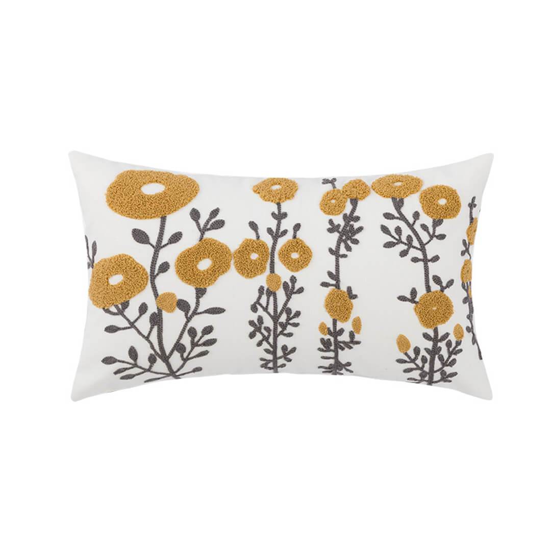 Embroidered Throw Pillow Cushion feajoy