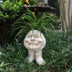 Muggle Face Statue Planter Feajoy