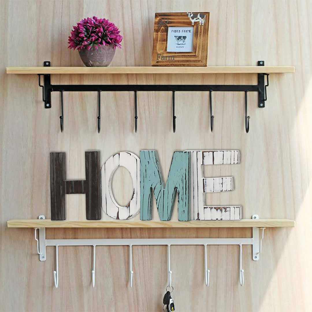 Rustic Wood Home Sign Decor Feajoy