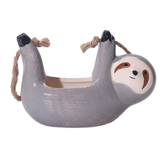 Ceramic Hanging Sloth Plant Pot dylinoshop