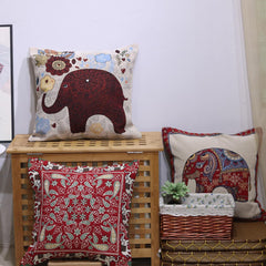 Elephant Double-sided Cushion Cover Feajoy