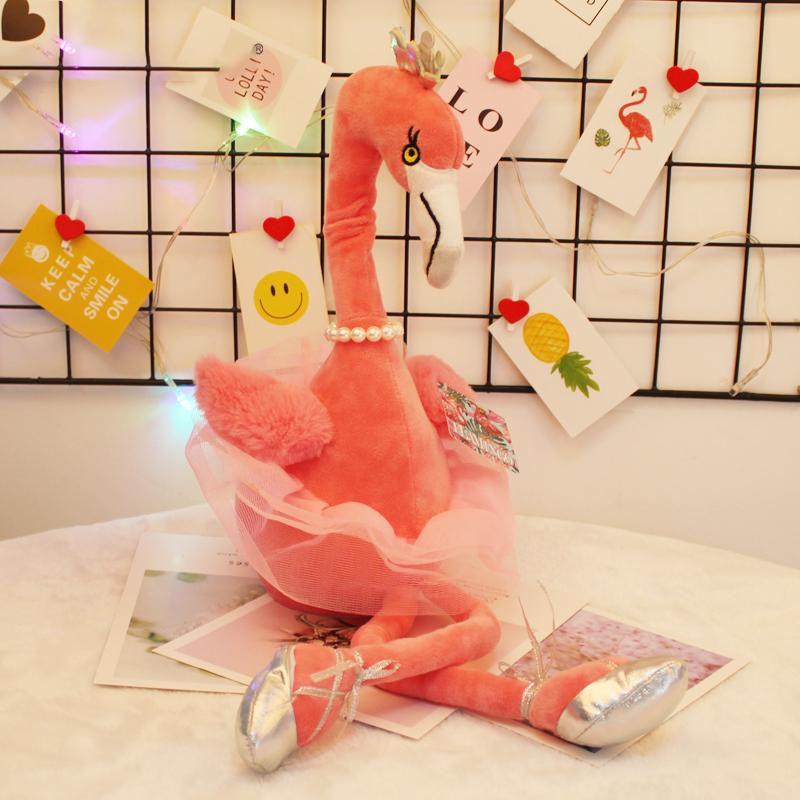 Elegant singing flamingo Plush Toy dylinoshop