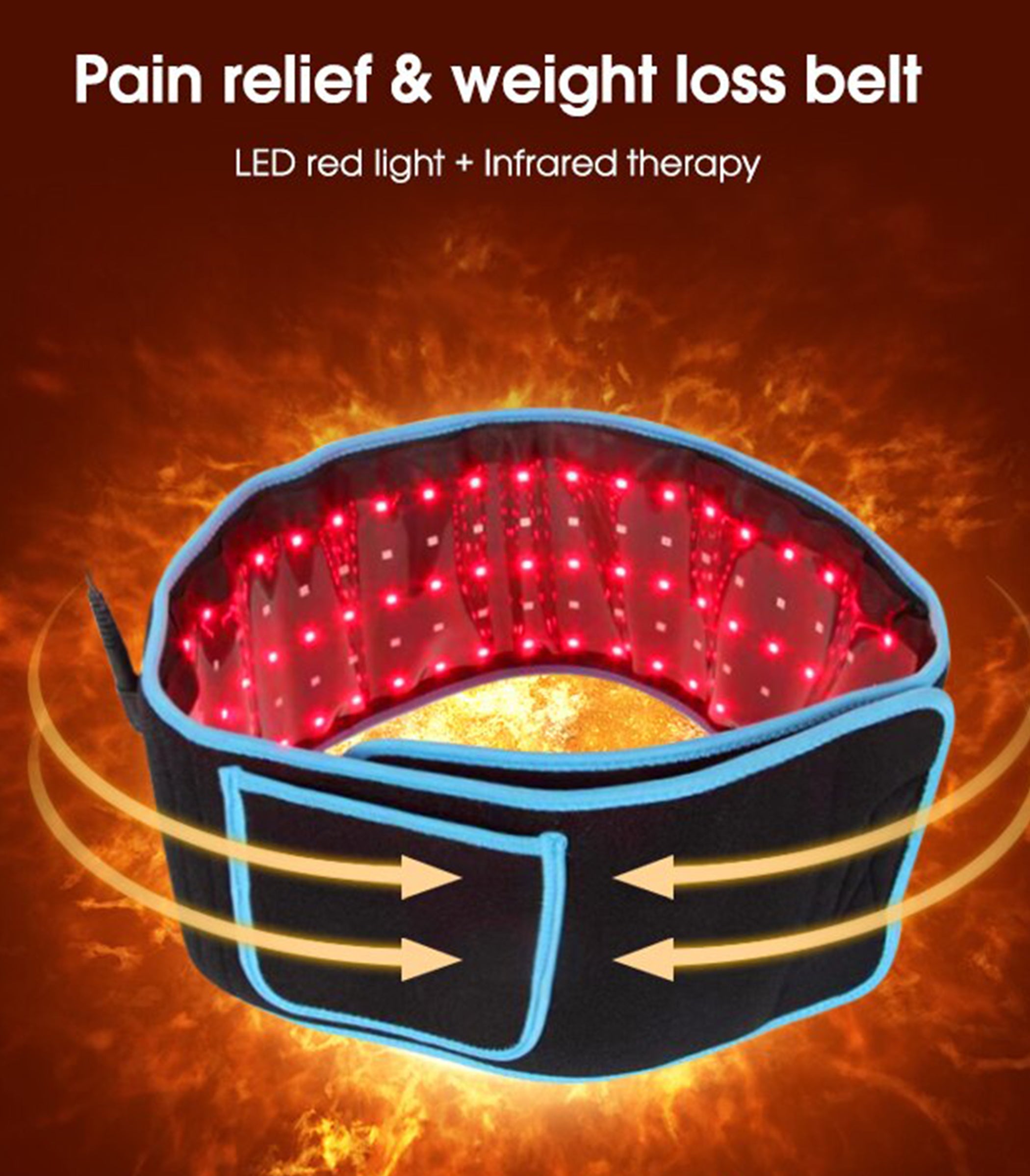 Theia Advanced Red Light Therapy Belt for Body Pain And Fat Reduction dylinoshop