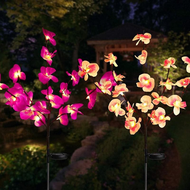 20 Flower Solar Orchid Lights dylinoshop