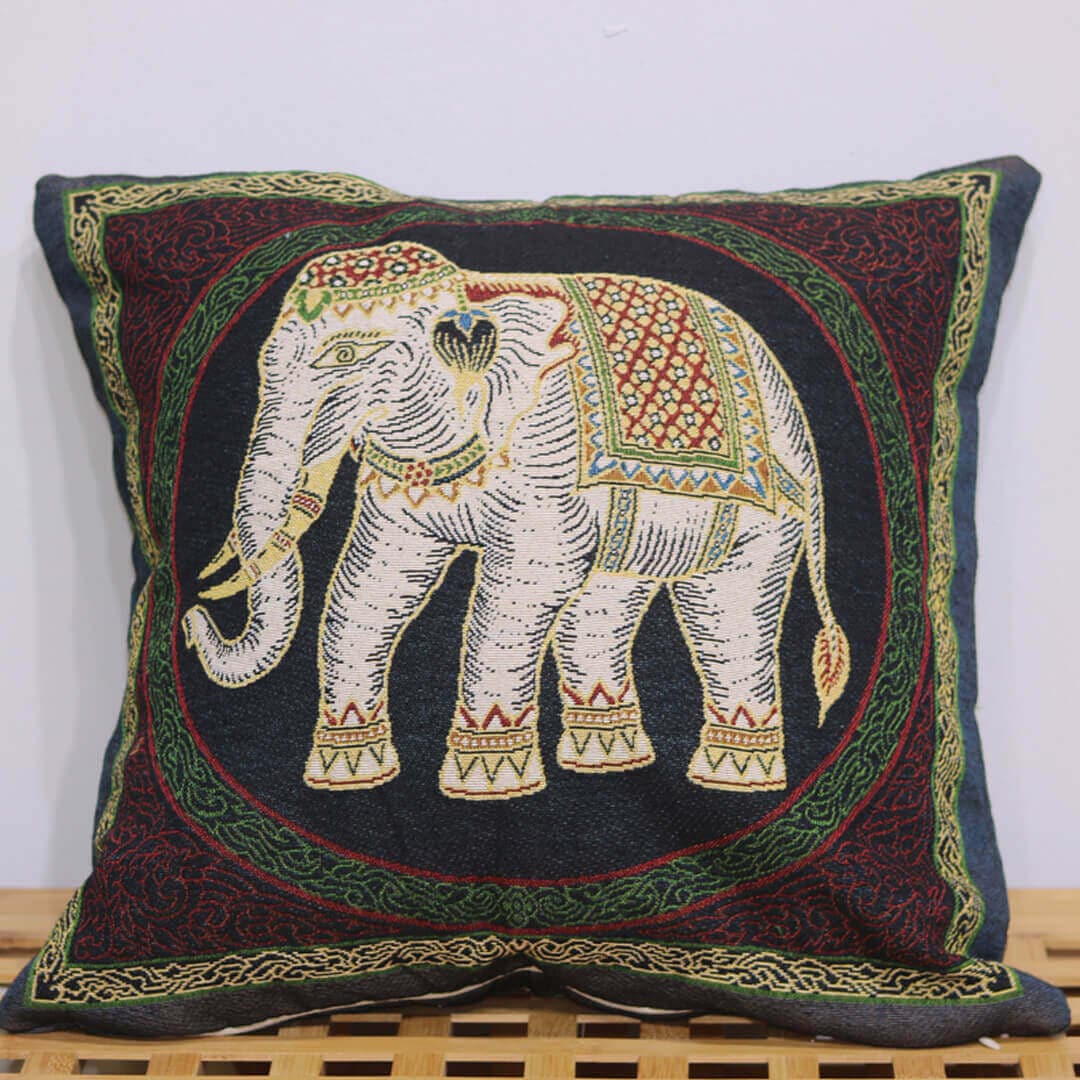 Elephant Double-sided Cushion Cover Feajoy