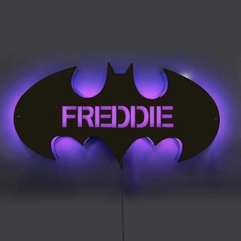 Personalized Wood Bat Light feajoy