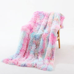 Rainbow Tie-dye Soft Blanket Feajoy