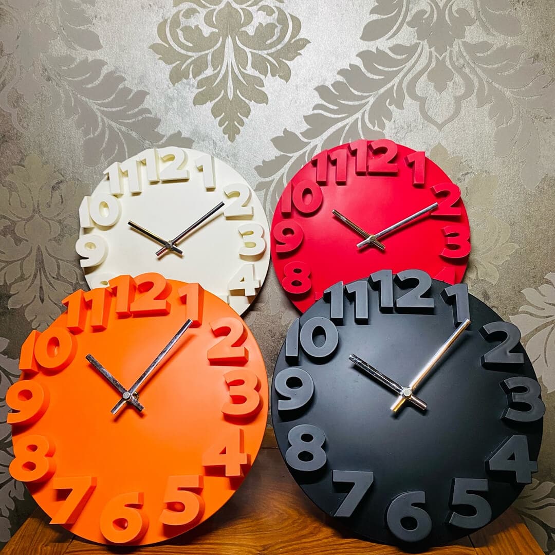 3D Stereo Digital Quiet Wall Clock dylinoshop