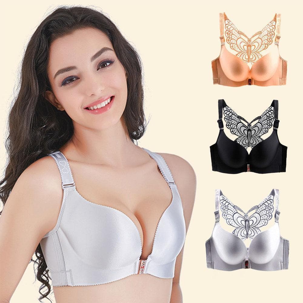 Seamless Front Closure Butterfly Bra Zimomo